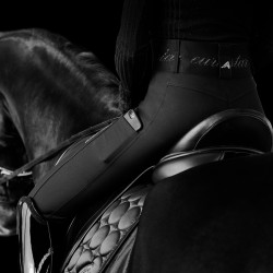 Reithose Euro-star Athletic Lean Fullgrip Schwarz