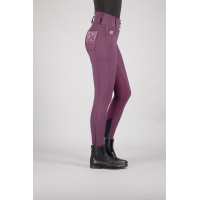Reithose Euro-star Indigo Glam FullGrip Schwarzbucht Bordeaux