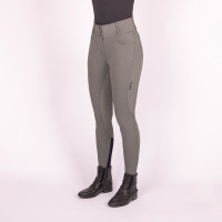 Pantalon d'équitation Euro-star Indigo Glam FullGrip Gris roulette
