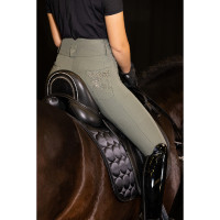 Reithose Euro-star Indigo Glam FullGrip Graues Rouleau