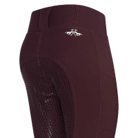 Reitleggings HV Polo Classic FullGrip Schwarzbucht Bordeaux