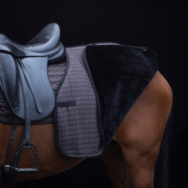 Quadratische Nierendecke HV Polo Franka Dunkelmaulwurf Braun