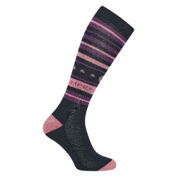 Imperial Riding Stripy Sparkle Socken Marine Marineblau