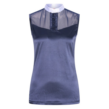 Ärmelloses Wettkampfshirt Imperial Riding Sparkly Marine Marineblau