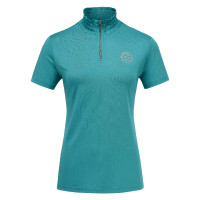 Tech-Poloshirt Imperial Riding Rosa Ozean Blau