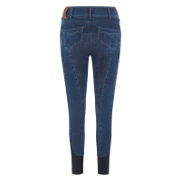 Kingsland KLkayce Kniebesatz-Reithose in Jeansoptik für Damen Dunkelbraun Marineblau