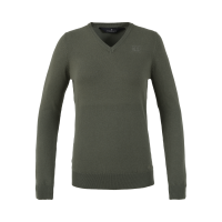 Pull tricotée Kingsland en Col à V femme Roulette verte