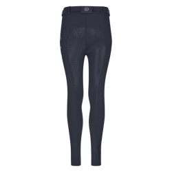 Pantalon Kingsland KLkaysa d’équitation full grip fille Marine