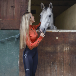 Legging d’équitation Kingsland KLGerrica à fond intégral femme Marine