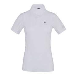 Turnierbluse Kingsland Classic kurzarm mit Stehkragen Damen