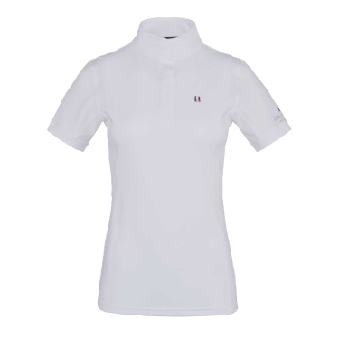Turnierbluse Kingsland Classic kurzarm mit Stehkragen Damen