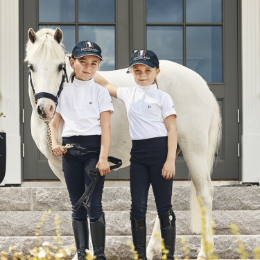 Turnierbluse Kingsland Classic Kurzarm Junior Mädchen Turnierbluse Kingsland Classic Kurzarm Junior Mädchen