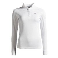 Wettkampfshirt Kingsland Classic langarm Damen Weiß