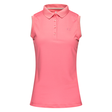 Ärmelloses Polo Kingsland aus Piqué-Strick für Damen