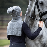 Strickkragen Kingsland KLGraciella Zopfmuster Schwarz