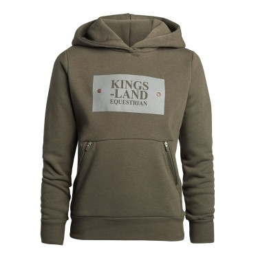 Kapuzenpullover Kingsland Samuel Junior Schwarze grüne Tinte
