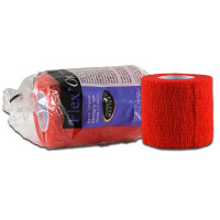 Bande cohésive Flex'on Horse Master Rouge 5 cm