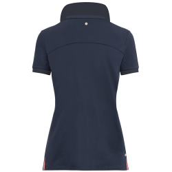 Damen-Piqué-Poloshirt Flags & Cup Rosalia Marine Marineblau