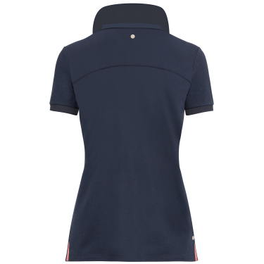 Damen-Piqué-Poloshirt Flags & Cup Rosalia Marine Marineblau