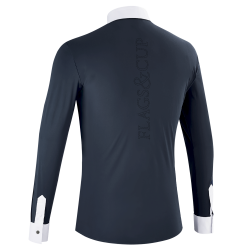 Polo de concours Flags & Cup homme Wako manches longues Marine Polo de concours Flags & Cup homme Wako manches longues Marine