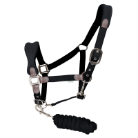Set Halfter und lange Zügel Flags & Cup Socorro Schwarz Set Halfter und lange Zügel Flags & Cup Socorro Schwarz