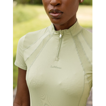 Unterhemd Mesh Kurzarm LeMieux Mia Fern Gr&uuml;n