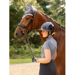 Unterhemd Mesh Kurzarm LeMieux Mia Blauer Jay