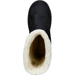 HKM gefütterte wasserdichte Stiefel Davos Gossiga Schwarz Samt