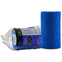 Bande cohésive Flex'on Horse Master Bleu 10 cm