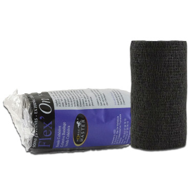 Kohäsive Bandage 10 cm Flex'on Horse Master Schwarz