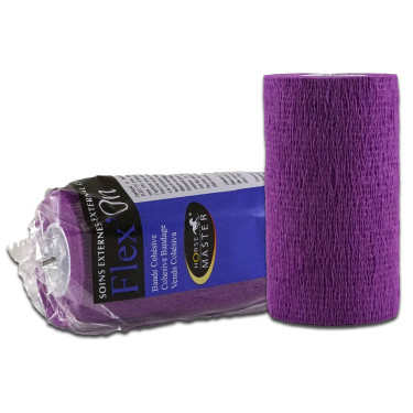 Kohäsive Bandage 10 cm Flex'on Horse Master Violett Lila