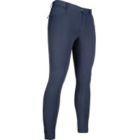Pantalon homme HKM Sportive full seat silicone Bleu foncé