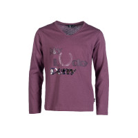 Polo à manches longues HKM Alva Print Lilas