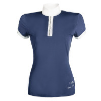 Polo de concours HKM Crystal Bleu foncé