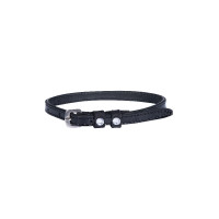 Sporenriemen HKM Crystal Lackleder Schwarz
