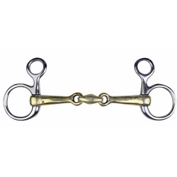 Mundstück Baucher HKM aus Neusilber 16 mm mit Edelstahlringen Mundstück Baucher HKM aus Neusilber 16 mm mit Edelstahlringen