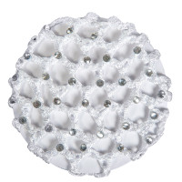 Netz mit glänzenden Steinen HKM Weiß Wei&szlig;