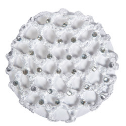 Netz mit glänzenden Steinen HKM Weiß Weiß Netz mit glänzenden Steinen HKM Weiß Weiß