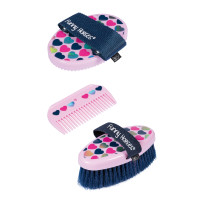 HKM Putzset Funny Horses Hearts Pink Rosa