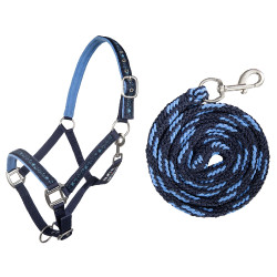 Halfter- und Führstrick-Set 180 cm Karabiner HKM Stars Halfter- und Führstrick-Set 180 cm Karabiner HKM Stars