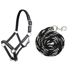 Halfter- und Führstrick-Set 180 cm Karabiner HKM Stars Halfter- und Führstrick-Set 180 cm Karabiner HKM Stars
