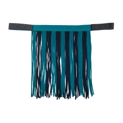 HKM Halfter-Set mit Karabiner & abnehmbaren Fransen Petrol / Marineblau