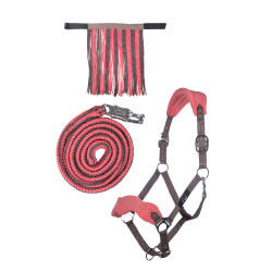 HKM Halfter-Set mit Panikhaken und abnehmbaren Fransen