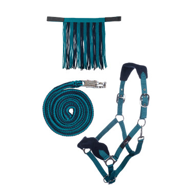 HKM Halfter-Set mit Panikhaken und abnehmbaren Fransen