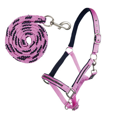 HKM Crystal gepolstertes Halfter-Set mit Karabinerhaken HKM Crystal gepolstertes Halfter-Set mit Karabinerhaken