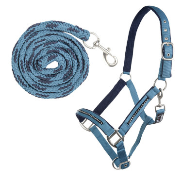 HKM Crystal gepolstertes Halfter-Set mit Karabinerhaken HKM Crystal gepolstertes Halfter-Set mit Karabinerhaken