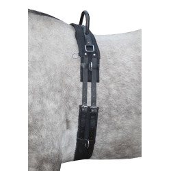 Longiergurt mit Griff HKM Schwarz Longiergurt mit Griff HKM Schwarz