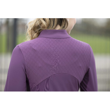 T-Shirt Tech HKM Arctic Bay Langarm Dunkellila