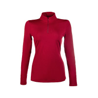 T-Shirt Technik HKM Basic Langarm Dunkelrot