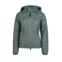 Steppjacke HKM Stella Dunkelgrün Gr&uuml;n